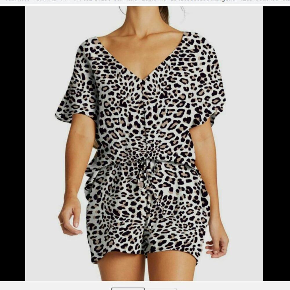 Vitamin A (REVOLVE) Dulce Romper Leopard